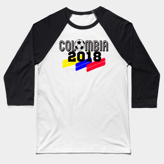 Colombia Soccer 2018 Baseball T-Shirt by albaley